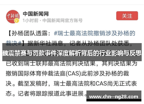魏震禁赛与罚款事件深度解析背后的行业影响与反思